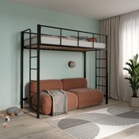 Кровать-чердак Князев Мебель Хельга 1 ХЕ1.90.200.Ч (черный муар)