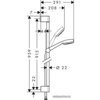 Душевой гарнитур  Hansgrohe Crometta 100 [26658400]