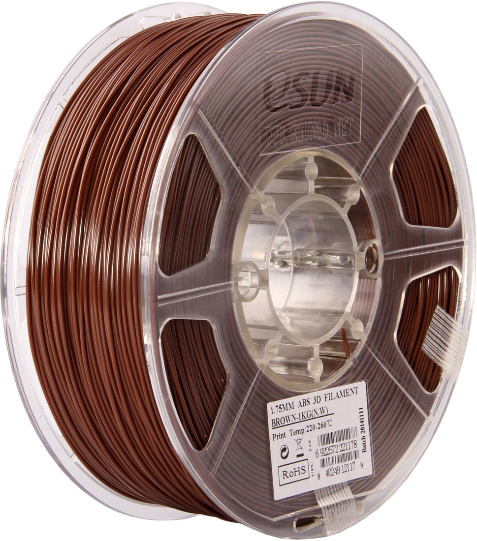 

Пластик eSUN ABS 1.75 мм 1000 г (коричневый)