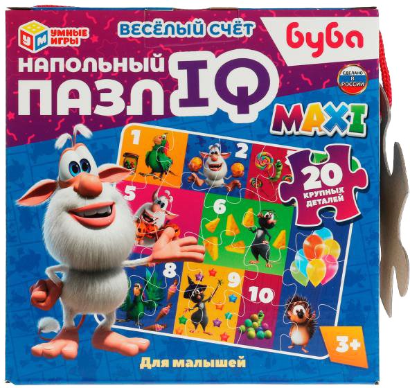

Мозаика/пазл Умные игры Веселый счет. Буба. Напольный пазл IQ max 4680107940742