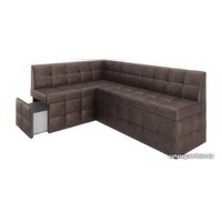 Угловой диван Мебель-АРС Атлантис левый 212x84x135 (серо-шоколадный Star Velvet 60 Cofee)