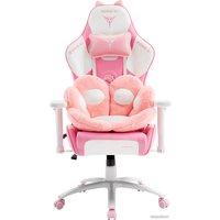 Игровое (геймерское) кресло Zone51 Kitty Meow (розовый/белый) в Солигорске
