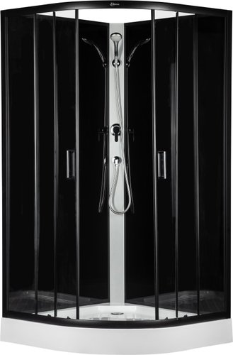 Душевая кабина Saniteco P1SE 90x90 (черный)