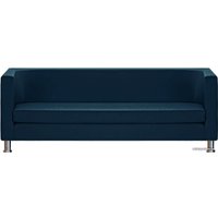 Диван Brioli Клос трехместный (экокожа, L18 синий)