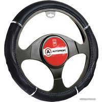 Оплетка на руль Autoprofi GL-1020 BK/BK (M) (черный)