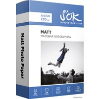 Фотобумага S'OK Matt Photo Paper A4 230 г/м2 50 листов SA4230050M