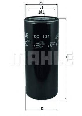

Масляный фильтр Mahle Knecht OC121