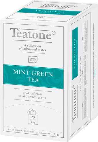 Teatone Green Tea - Зеленый чай Мята 25 шт