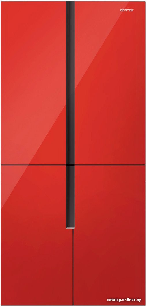 Четырёхдверный холодильник CENTEK CT-1750 Red
