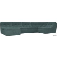 П-образный диван Лига диванов Холидей 101847 (бирюзовый)