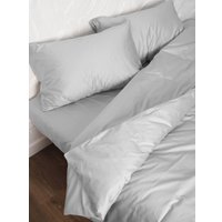 2-спальный комплект постельного белья Loon Adelina (2-спальный, наволочка 50x70, светло-серый)