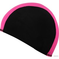 Шапочка для плавания Спортивные мастерские Lucra SM-089 (черный/розовый)
