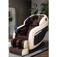 Массажное кресло VictoryFit VF-M10 (коричневый/бежевый)