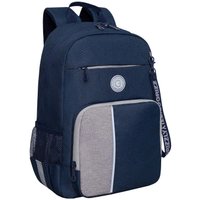 Школьный рюкзак Grizzly RB-355-2 (синий/серый)