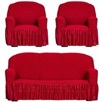 Пледы, покрывала Софатэкс Стандарт КПО 4 с оборкой 00825 (бордовый)