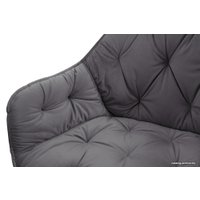 Стул с подлокотниками Aero B817-m Smoke VL17 BK (велюр, серо-коричневый)