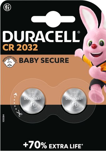 Батарейка DURACELL CR2032 2 шт.