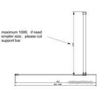 Душевая стенка Ambassador Walk-in 15031102 100