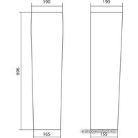 Умывальник Santek Нео-60 1.WH30.2.186+1.WH30.2.182