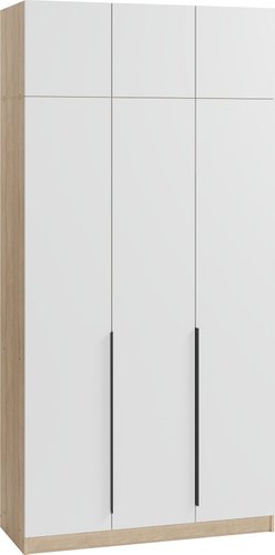 Soma Lord Black 3-х створчатый 120x240 (дуб сонома/белый)