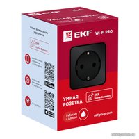 Умная розетка EKF Сonnect PRO Wi-Fi (черный) в Барановичах