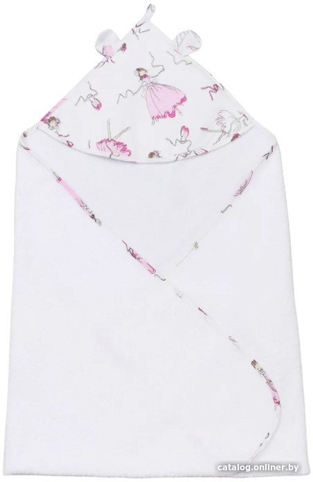 Полотенце с капюшоном Amarobaby Cute Love Амели AMARO-54CL-AB (белый)