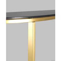 Консольный стол Stool Group Альба 115x30 ECST-095-SR-TG (стекло черное/сталь золото)