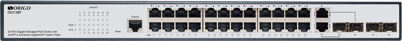 

Управляемый коммутатор 2-го уровня Origo OS3128P/250W/A1A