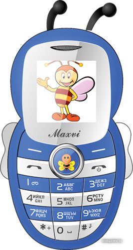 Кнопочный телефон Maxvi J8 Blue
