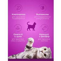 Сухой корм для кошек Whiskas Вкусные подушечки с нежным паштетом с курицей и индейкой 1.3 кг