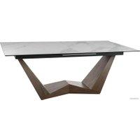 Кухонный стол Signal Bonucci ceramic BONUCCIBOR200 (белый/орех)