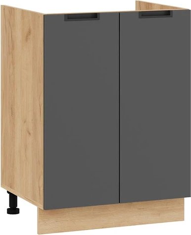 

Шкаф напольный Трия Гренада с двумя дверями 1Н6М (дуб крафт золотой/холст вулкан)