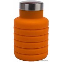 Бутылка для воды Bradex силиконовая складная с крышкой оранжевый