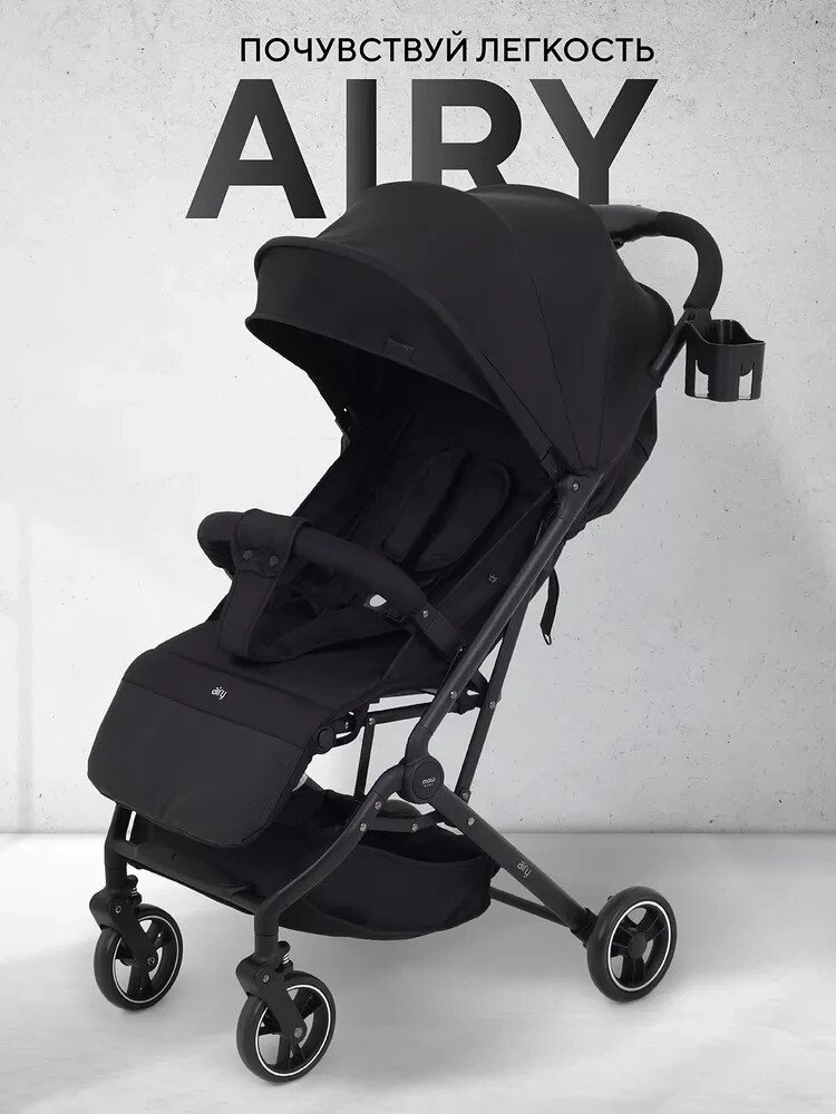 

Коляска прогулочная «книга» MOWbaby Airy MB201 (black)
