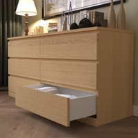 Комод Mio Tesoro Varma Prime 6D (дуб беленый)