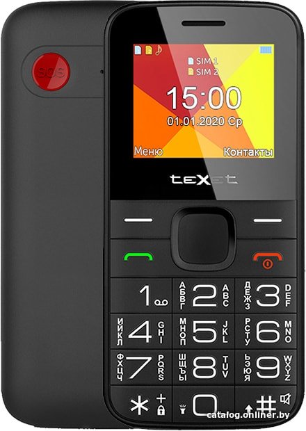 Кнопочный телефон TeXet TM-B201 (черный)