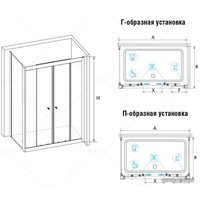 Душевой уголок RGW CL-43 120x80 (хром/прозрачное стекло)