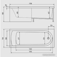 Ванна Alex Baitler Michigan 170х70