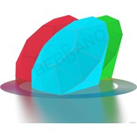 3D-фигура Berkano Diamond 74 RGB ACC подсветка перезаряжаемая 210_033_03_107