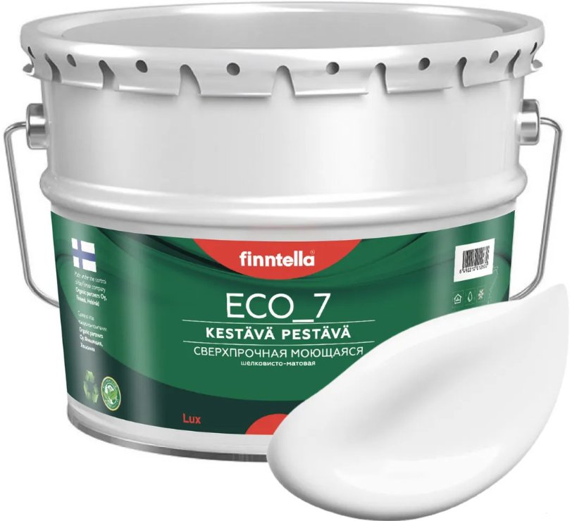 

Краска Finntella Eco 7 White F-09-2-1-White 9 л (белый)
