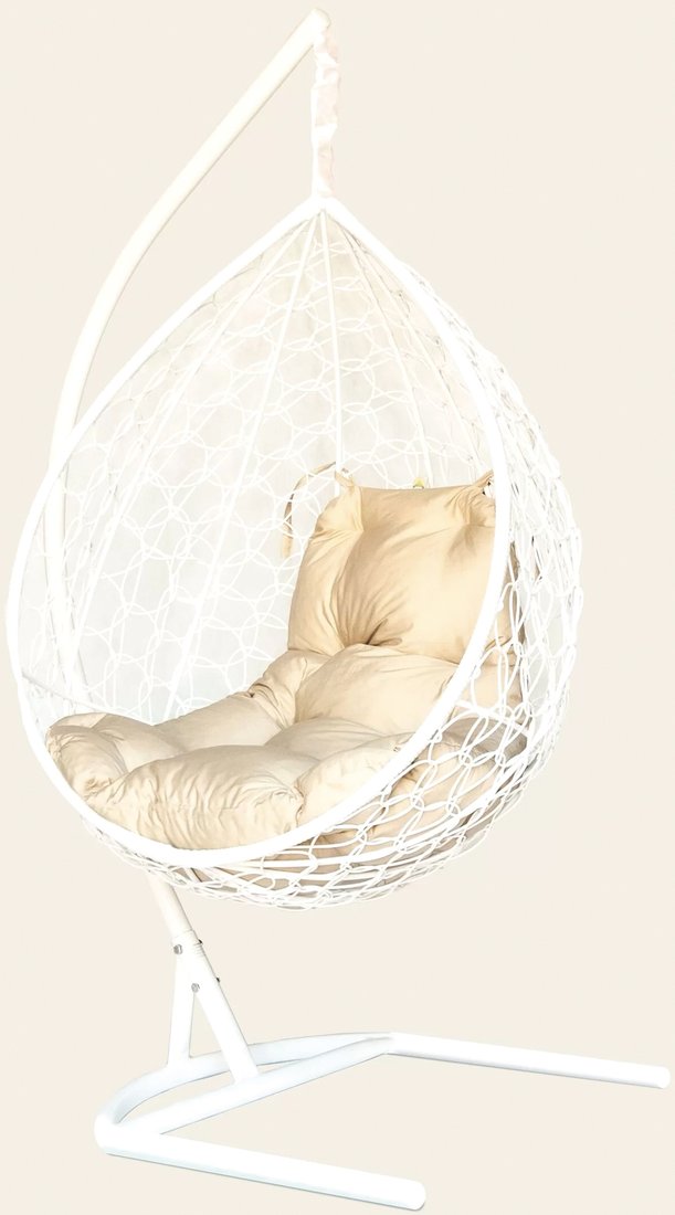 

Подвесное кресло LetoLux Liverpool Comfort (белый/бежевый)