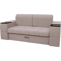 Диван Сириус Лидер-4 ППУ 185x110 (Eva 05 велюр светло-бежевый)