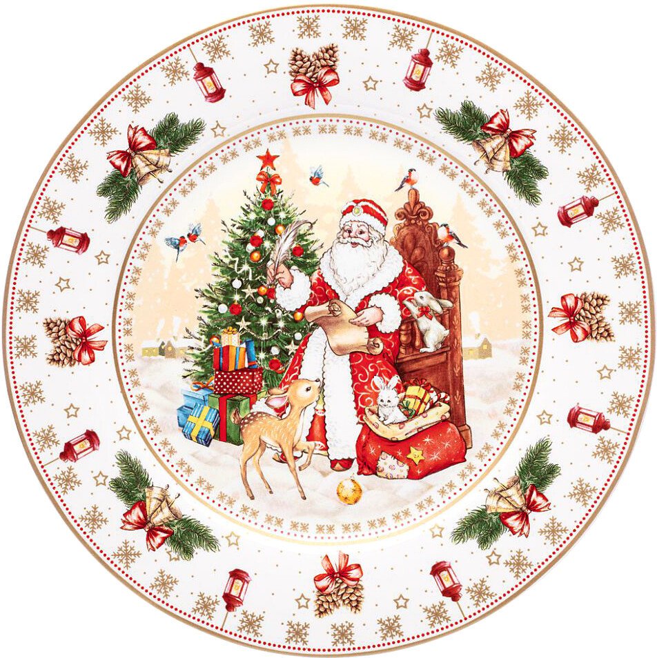 

Тарелка десертная Lefard Дед Мороз 85-1722