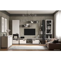 Тумба Глазов Oslo 3 (бетон пайн светлый/черный)