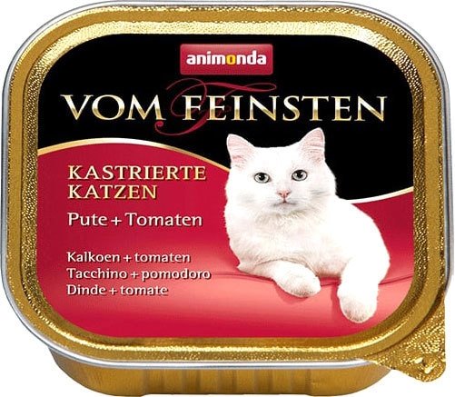

Консервированный корм для кошек Animonda Vom Feinsten Castrated с индейкой и томатами 0.1 кг