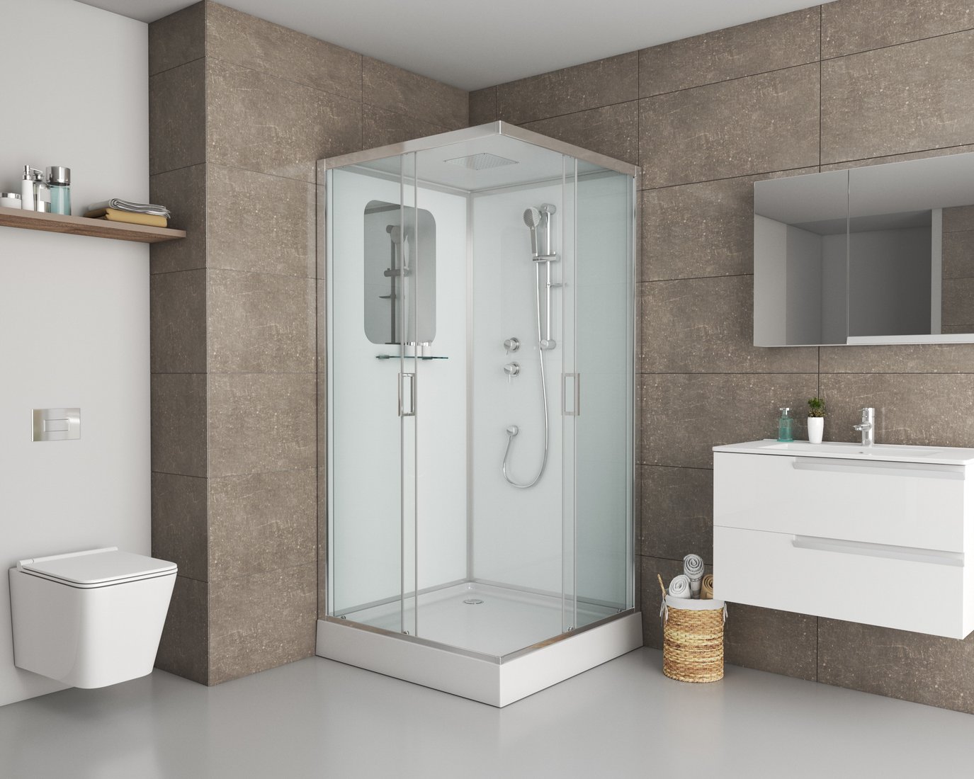 

Душевая кабина Niagara NG-6001-01Q 90x90x210 (прозрачное стекло)