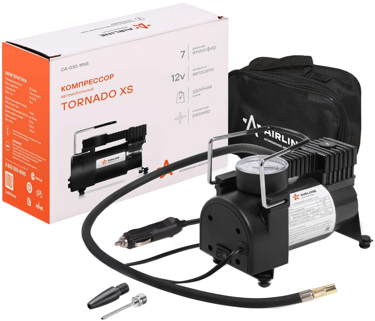 

Автомобильный компрессор Airline Tornado XS CA-030-19XS