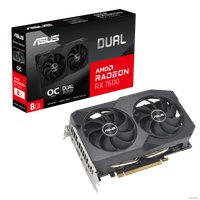 Видеокарта ASUS Dual Radeon RX 7600 V2 OC Edition 8GB GDDR6 DUAL-RX7600-O8G-V2