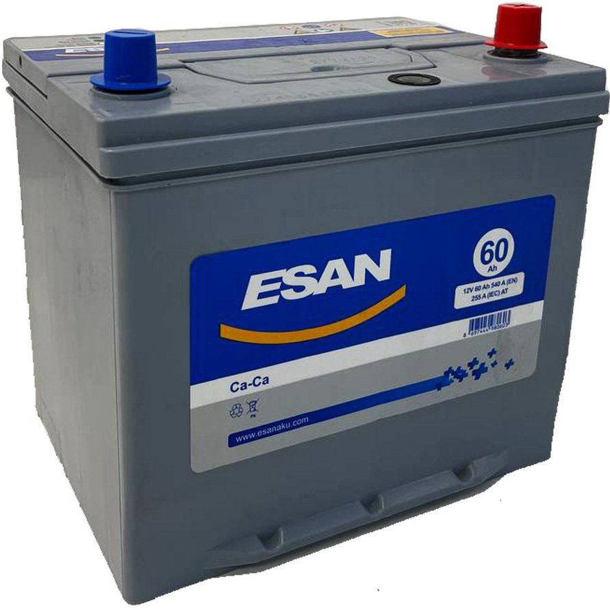 

Автомобильный аккумулятор ESAN Asia 60 JR+ (60 А·ч)