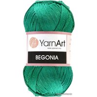 Пряжа для вязания Yarnart Begonia 100% хлопок 6334 50 г (169 м, зеленый изу мруд)